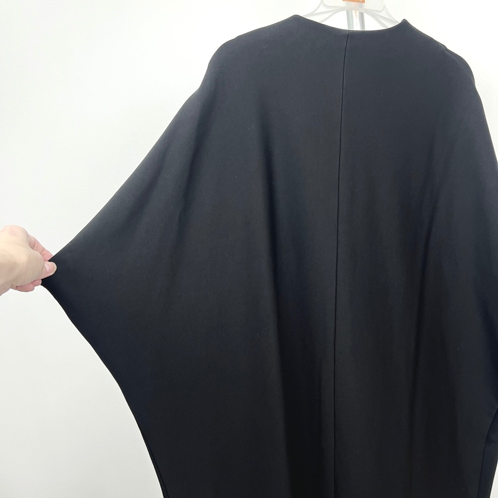 Sz 10- Joseph Ribkoff Black‎ Batwing Short Slv Collarless Cardigan Blazer Jacket - Picture 9 of 11